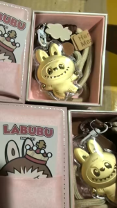 labubu Gold mobile phone pendant