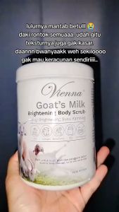 VIENNA LULUR WHITENING - VIENA BODY SCRUB PEMUTIH 1000ML 1KG BPOM