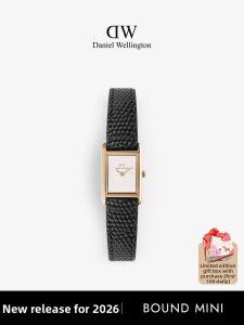 Daniel Wellington | Elegant Casual Womens Square Watch Leather Strap