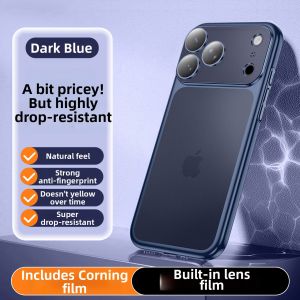 GUANBAINIAN | Ultra-thin Transparent Matte Protective Case with Lens Film for iPhone 17 Pro Max