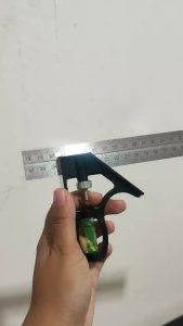 PENGGARIS SIKU TUKANG Siku Penggaris Waterpass 300mm | Combination Square Ruler