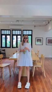 MF601  เดรสสั้นคอกลม ทรง oversize ดีเทลตัดต่อระบายเป็นชั้นๆ งาน korea style อันยองมากๆเลยค๊า ดีไซน์คือ so cute สุดๆ เหมาะกับสาวๆสายหวานๆ สายมินิมอล หรือคุณแม่ คุณมัมที่กำลังมีน้องก้อใส่ได้ค๊า ใส่ได้ทุกวัน จะวันที่ิอยากชิวๆ หรือวันที่อยากไปเดินช็อปปิ้งก้อใ