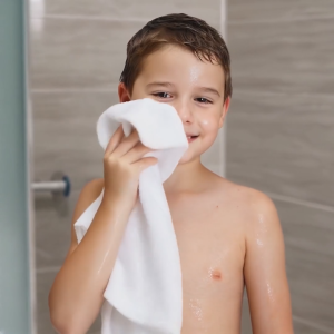 KIDS TOWEL - Tuala Mandi Budak 50x100cm 100% Cotton | Quick Dry & Lembut