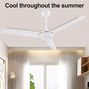 YOWXII® Elegant Energy-Saving Metal Ceiling Fan 48/56-inch with 3-Speed Low Noise and Strong Wind Power