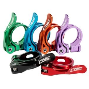 CNC Bike Parts Bicycle Seatpost Clamp 31.8/34.9mm Ultralight Quick Release For Mountain Road Seat Tube Clip