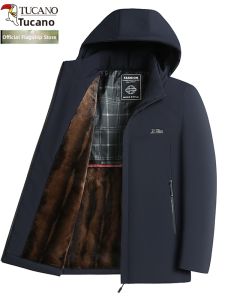 TUCANO | Winter New Padded Thickened Down Jacket For Elderly Men Hooded