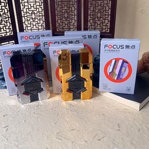 กล่องใส่บุหรี ไฟเเช็คไฟฟ้า ชาร์จUSB พกพาง่าย น้ำหนักเบาป้องกันบุหรีหักงอ ทันสมัย มีไฟลูกเล่น