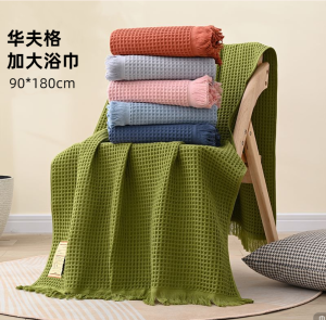Khăn Tắm Vải Cotton Dày 90*180cm Dùng Tại Nhà Cho Nam Và Nữ Khăn Tắm Mềm Mại Thấm Hút Nước