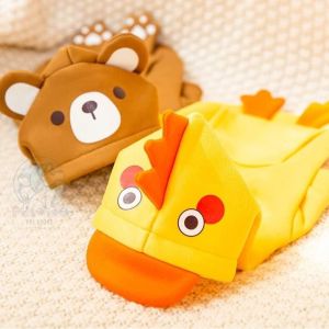 พร้อมส่ง เสื้อฮู้ดคอสเพลย์-หมีบราวน์&ลูกไก่เหลือง #งานแบรนด์ for สุนัข หมา แมว