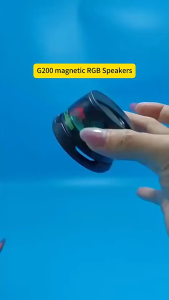 Magnetic Bluetooth Speaker Wireless Mini Portable Speaker and Phone Holder with RGB Light For Android IOS