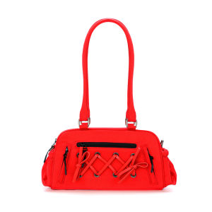 JANDRESS | Nylon Bow Boston Bag Multiple Ways to Wear Single Shoulder and Underarm