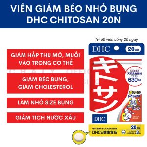 Viên giảm mỡ bụng Chitosan DHC 60 viên nội địa Nhật