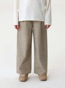 Marc&Janie | Vintage Plaid Straight Leg Trousers