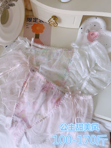 Quần Lót Thiếu Nữ Kiểu Nhật Ngọt Ngào Phong Cách Công Chúa Cỡ Lớn Rộng Rãi Phiên Bản Xẻ Cao Nữ Sinh Hoàn Toàn Trong Suốt Gợi Cảm Nơ Bướm Siêu Mỏng