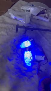 Đôi đèn led mắt trâu trang trí ô tô. Điện 12v và 24v