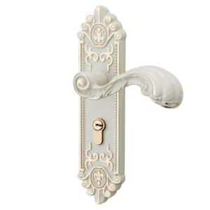 Ivory White Aluminum European Style Door Lock