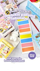 Mainan Lukis Gypsum Boneka / DIY Mewarnai Patung Boneka Gypsum