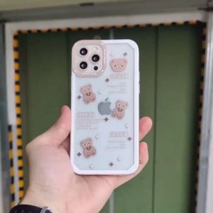 Casing Realme C2 2 2 Pro 5 5i 7i 9i C3 C11 2020 C12 C15 C17 C21Y C25 C25Y C31 C35 Narzo 20 Narzo 30A Narzo 50A Prime Casing Soft Case Cute Milky Bear Character Silicon Premium