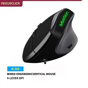 NexusClick Ergonomic Vertical MouseAdjustable DPI Pain Relief Comfort Grip Computer Mice for Home Office Laptop Long Time Use