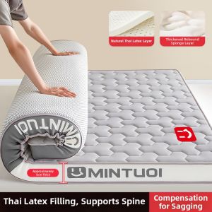JIFANPAUL | Memory Foam Latex Mattress Pad for Single Bed