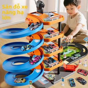 BABYSHOME | Brain Training Car Track Building Toy For Boys