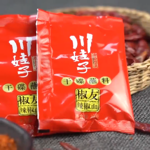 Spicy Dry Dipping Sauce 川娃子椒友辣椒面100g(10g*10包)串串烧烤肉蘸料干料韩式烧烤调料孜然香辣干碟调味品