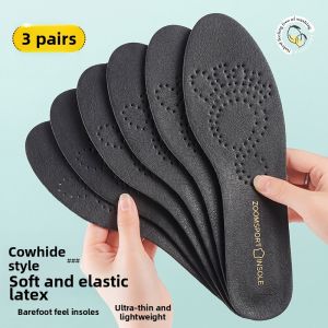 NUOXINXIAO | Breathable Leather Shoe Insoles for Bock and Womens Single Shoes Thin Latex
