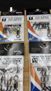 VFOX HIGH SPEED TREBLE ROLLING SWIVEL Lures Connector for Tackle Kekili Pancing