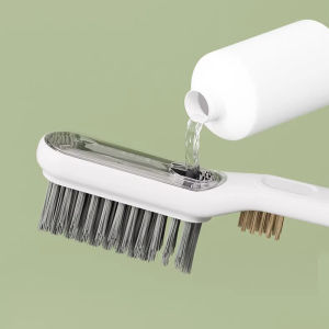 Homenhome Multi Functional 2-in-1 Liquid Filled Gap Long Handle Cleaning Brush