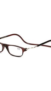 Kacamata baca leher gantung yang nyaman dengan magnet kacamata baca lipat yang untuk pria/wanita