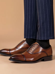 Genuine Cowhide Leather Mens Formal Shoes