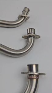 คอท่อสแตนเลสงานสร้าง เชื่อมสี่ท่อน ฟรีสลิปออน รุ่น W110i W125 ดรีม