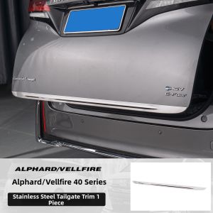 HONGSHENGBAILI | Rear Door Stainless Steel Trim Strip for 40 Series Alphard
