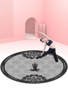 Thickened Yoga Mat Fitness Mat Home Use Anti-Slip Shock Absorption Circular Soundproof Sport Mat for Women Exercise Pad