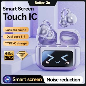 MultiFunctional LCD Touch Screen Wireless Bluetooth Headphone Lossless Original Sound Noise Reduction Earphone With Smart AI Translator Sports Waterproof Earbuds