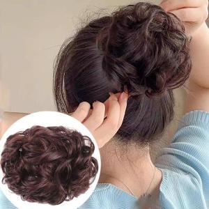 Phụ Kiện Tóc Giả Búp Hoa Chuyển Đổi Tóc Ngắn Sang Tóc Dài Phụ Kiện Tóc Nữ Sau Đầu Kẹp Đuôi Ngựa Dụng Cụ Làm Tóc Giả