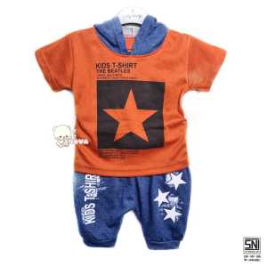 JOVA BAJU BAYI LAKI-LAKI SETELAN ANAK COWO LUCU STELAN COWOK 6 12 BULAN KEREN TRENDY KEKINIAN HOODIE STAR
