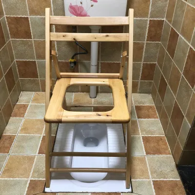 HUAYASEN | Ghế Toilet Gỗ Di Động cho Người Già và Phụ Nữ Mang Thai