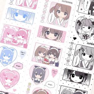 Băng Keo Trang Trí Nhật Ký Hoạt Hình Nhân Vật Sáng Tạo Strawberry Smoke Maids Cafe Sticker Roll Trang Trí Văn Phòng Phẩm