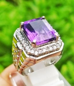 Cincin Batu Natural Kecubung Alexandrite
