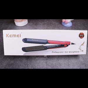 KACC KEMEI KM-531 Ceramic Electric Straighterner Flat Iron KM-470 Thermal Fast Warm up Performance Tourmaline Ceramic Heating Plate Temperature Control Hair Styling Tool For Women Sslon or Household Use