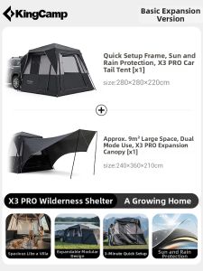 Kingcamp | Quick Setup Tailgate Tent