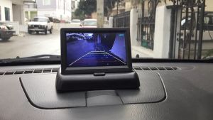 COD Cepat AUTONET: TV Mini MultiWarna & Monitor Parkir Mobil Foldable Rear View TFT LCD 4.3 Inci Otomatis