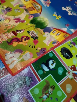 Karpet / Tikar Spon Plastik Karakter Anak/Dewasa 200x120cm/3mm Random Reques via chat