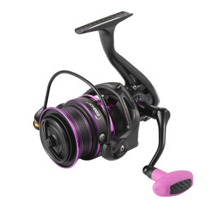 【Local Shipment】 รีลตกปลาโลหะเต็มรูปแบบน้ำหนักเบาแบบสปินนิ่งพร้อมรอกโลหะสำหรับตกปลาในน้ำจืดและน้ำเค็ม