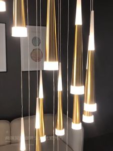 Modern LED Chandeliers & Stairway Lighting Decoration