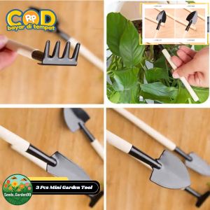 1 SET SEKOP GARPU CANGKUL MINI 3 IN 1/ALAT BERKEBUN/GARDEN TOOLS