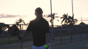 Raket Pickleball Paddle Set Bola Pickleball 40 Lubang Ball Racquet With Balls Sports Accessory