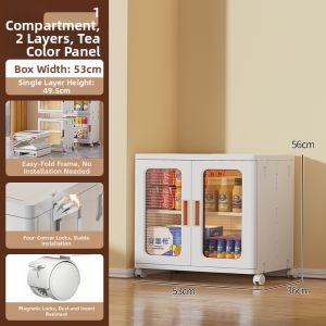 XINGYOU | Easy-assembly Plastic Storage Cabinet with Adjustable Partitions