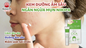KEM DƯỠNG ẨM GIẢM KÍCH ỨNG CHO DA & NGỪA MỤN TRỨNG CÁ NIKIPA (TUÝP 14GR)